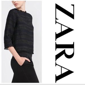 Zara textured top
